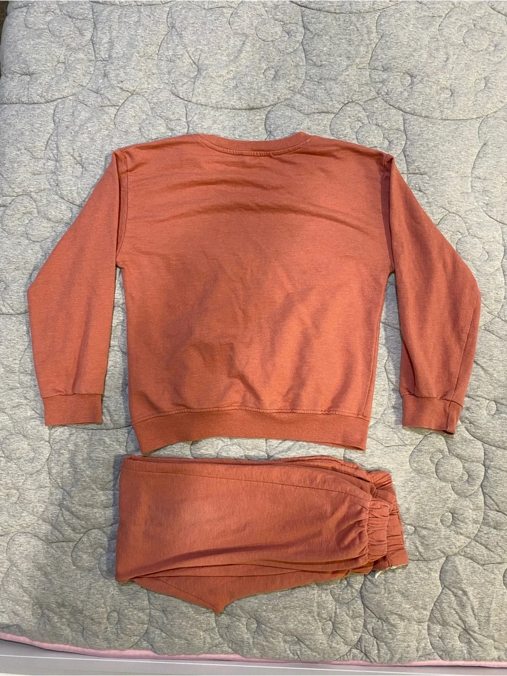 Jessica Simpson Girls 10 Coral Pink Sweatshirt Jogger Matching Set